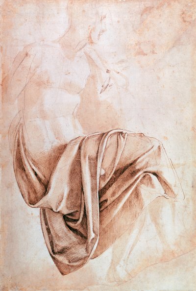 Studio di drappeggio da Michelangelo Buonarroti